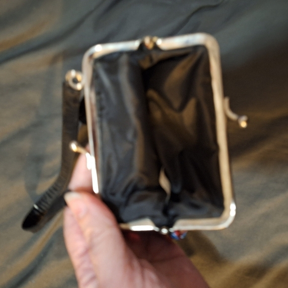 Party Celebration Rainbow Sequins Chevron Women's Coin Purse - Picture 3 of 3